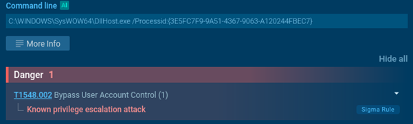 Socelars bypassing user account control detected in ANY.RUN sandbox